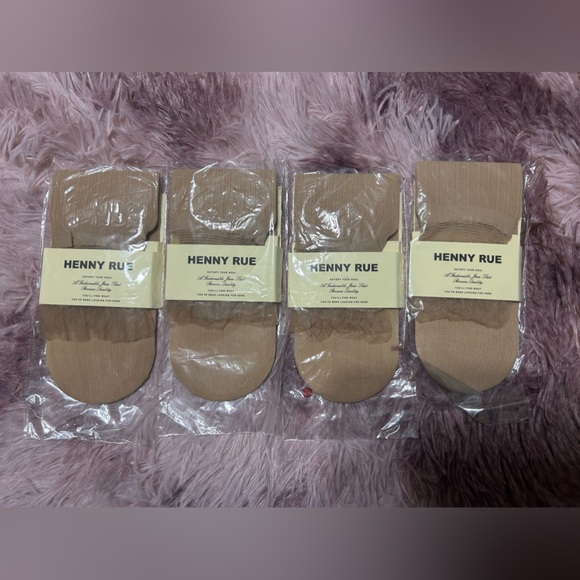 002 LOT: Henny Rue ankle socks stockings - Picture 1 of 2